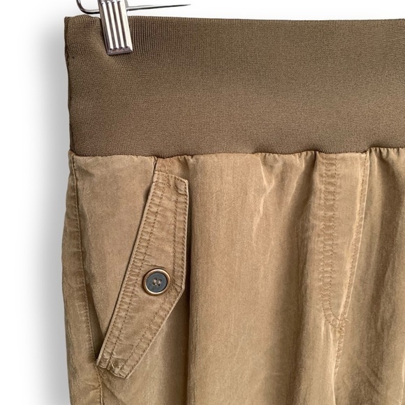 Anthropologie Maeve Pants Small Joggers Cicerone Cupro Utility Pocket - Picture 8 of 15